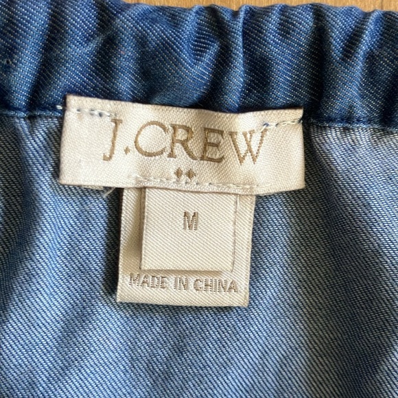 J.Crew Factory off-the-shoulder cotton chambray top Medium - Picture 8 of 11
